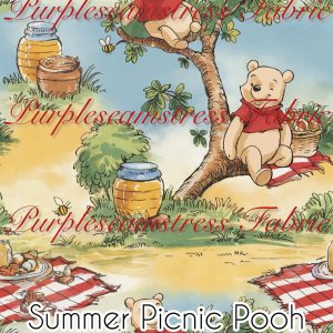 Summer Picnic Pooh - Fabric