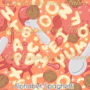 Alphabet Spaghetti - Fabric
