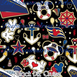 Black Diz Cruise - Fabric