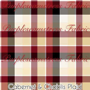 Cabernet & Chablis Plaid - Fabric