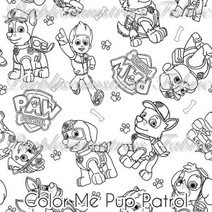 Color Me Pup Patrol - Fabric