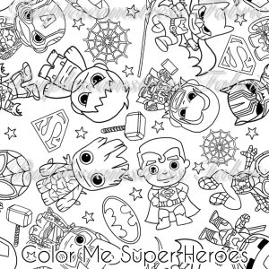 Color Me Super Heroes