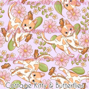 Cottage Kitty & Butterflies