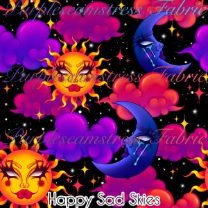 Happy Sad Skies - Fabric