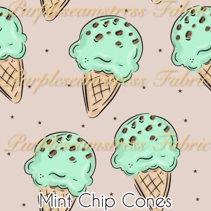 Mint Chip Cones - Fabric