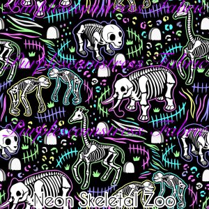 Neon Skeletal Zoo