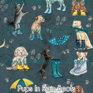 Pups in Rain Boots