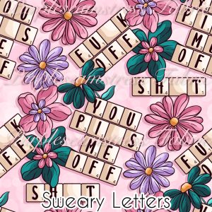 Sweary Letters - Fabric