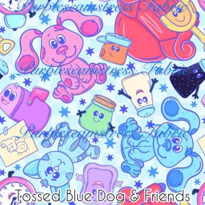 Tossed Blue Dogs & Friends