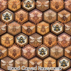 Wood Carved Honeycomb