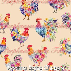 Blooming Spring Chickens - Fabric