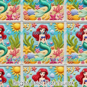 Bright Ariel Pachwork - Fabric