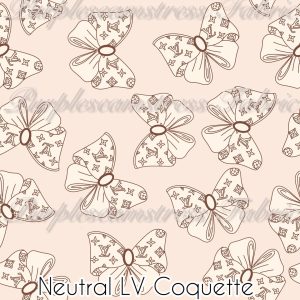 Neutral LV Coquette - Fabric