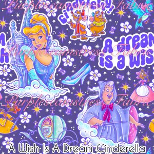 A Wish is A Dream Cinderella - Fabric