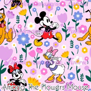 Among The Flowers Mouse - Fabric