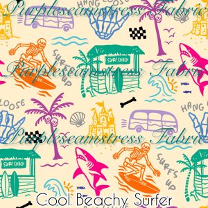 Cool Beachy Surfer - Fabric