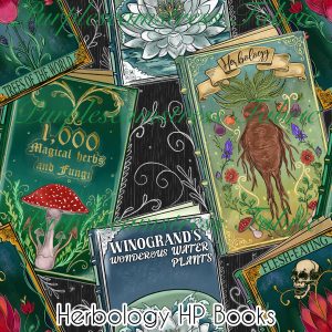 Herbology HP Books - Fabric