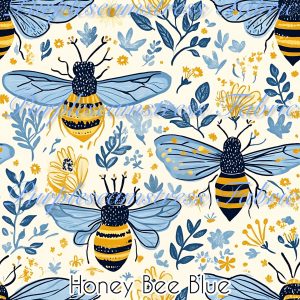 Honey Bee Blue - Fabric