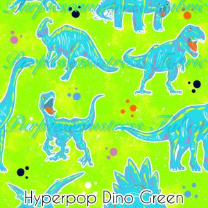 Hyperpop Dino Green - Fabric