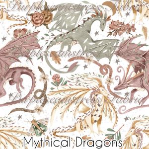 Mythical Dragons - Fabric