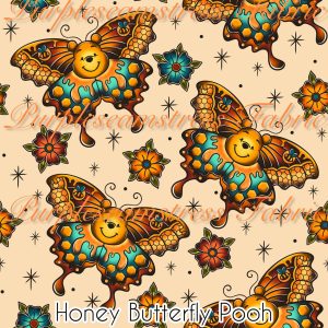 Honey Butterfly Pooh - Fabric
