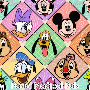 Pastel Magic Pals - Fabric