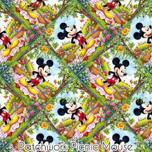 Patchwork Picnic Mouse - Fabric