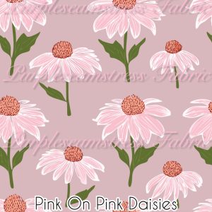 Pink on Pink Daisies - Fabric
