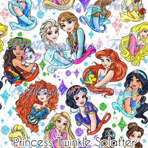 Princess Twinkle Splatter - Fabric