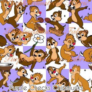 Purple Checks Chipmunks