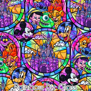 Rainbow Diz Glass - Fabric