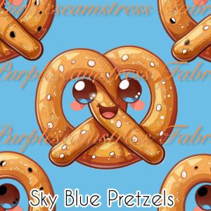 Sky Blue Pretzels - Fabric