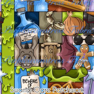Swamp Ogre Patchwork - Fabric