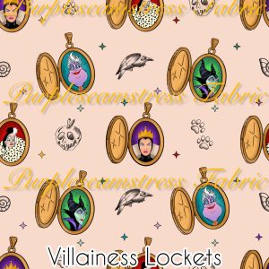 Villainess Lockets - Fabric