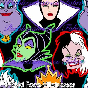 Bold Face Villainesses - Fabric