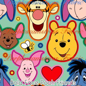 Bold Face Pooh Friends