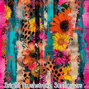 Bright Brushstroke Sunflowers