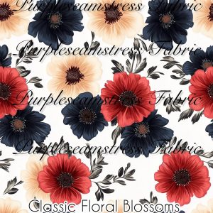 Classic Floral Blossums - Fabric