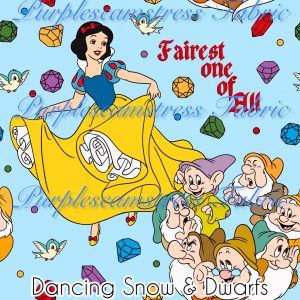 Dancing Snow & Dwarfs - Fabric