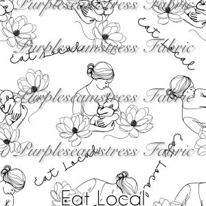 Eat Local - Fabric