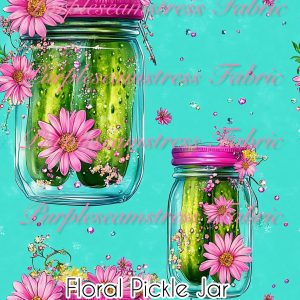 Floral Pickle Jar - Fabric
