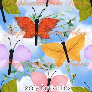 Leafy Butterflies - Fabric