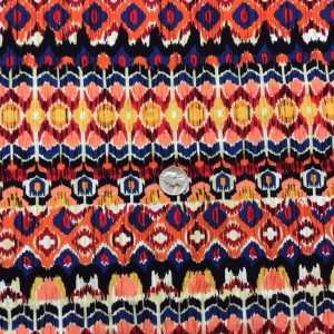 Multicolored Geometric Rayon Spandex