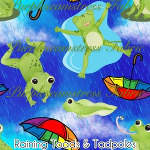 Raining Toads & Tadpoles - Fabric