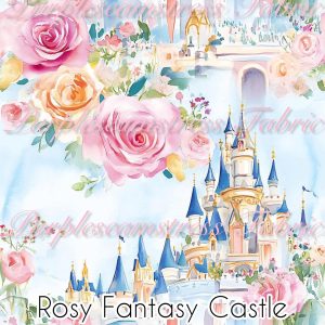 Rosy Fantasy Castle - Fabric