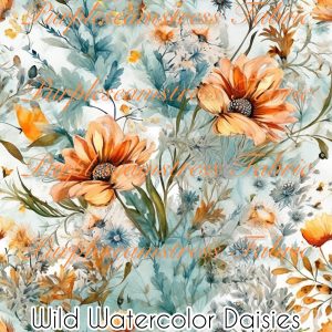 Wild Watercolor Daisies