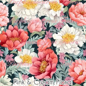 Pink & Cream Floral - Fabric