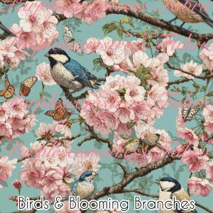 Birds & Blooming Branches