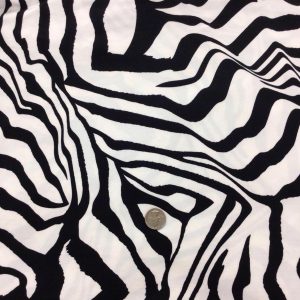 Black & White Zebra Double Brushed Poly