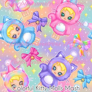 Colorful Kitty Molls Mash